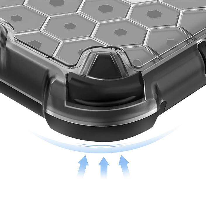 Avis Avizar Coque pour Redmi Note 15 Pro Plus 5G Renforcée Texturée Nid d'Abeille Noir