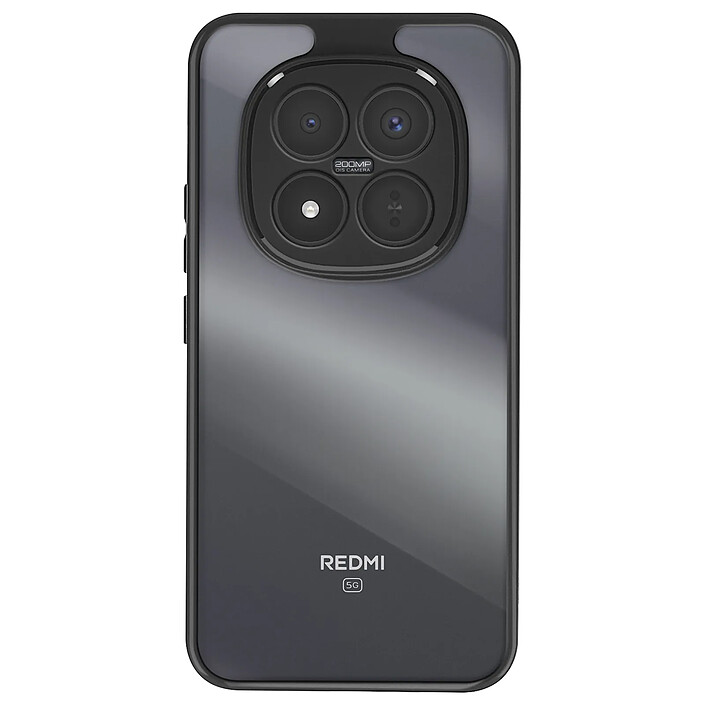 iMak Coque pour Redmi Note 15 Pro Plus 5G avec Contour Souple Noir transparent