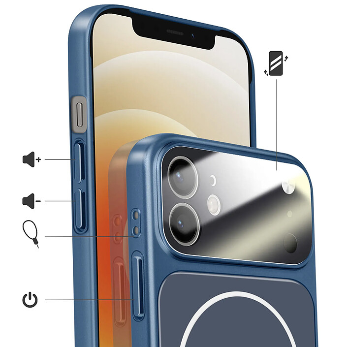 Avis Avizar Coque pour iPhone 12 Compatible MagSafe Finition AG Glass Mate