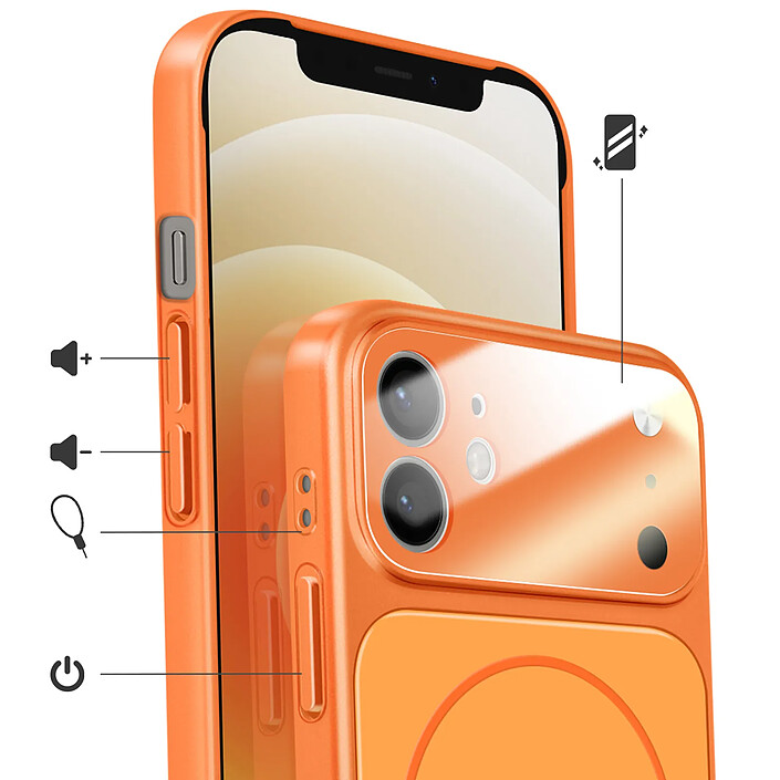 Avis Avizar Coque pour iPhone 12 Compatible MagSafe Finition AG Glass Mate