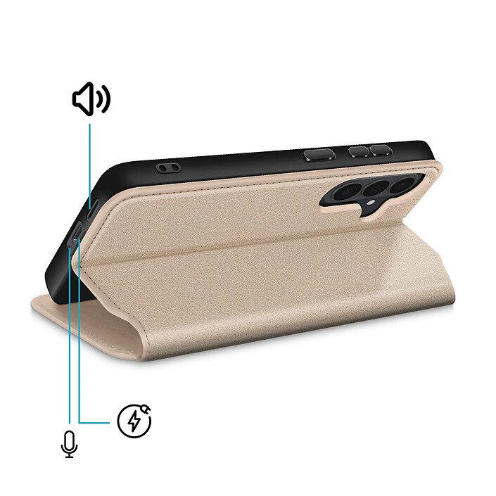 Acheter Avizar Étui à Clapet pour Galaxy S26 Plus Magnétique Fonction Stand Classic Edition Dorée