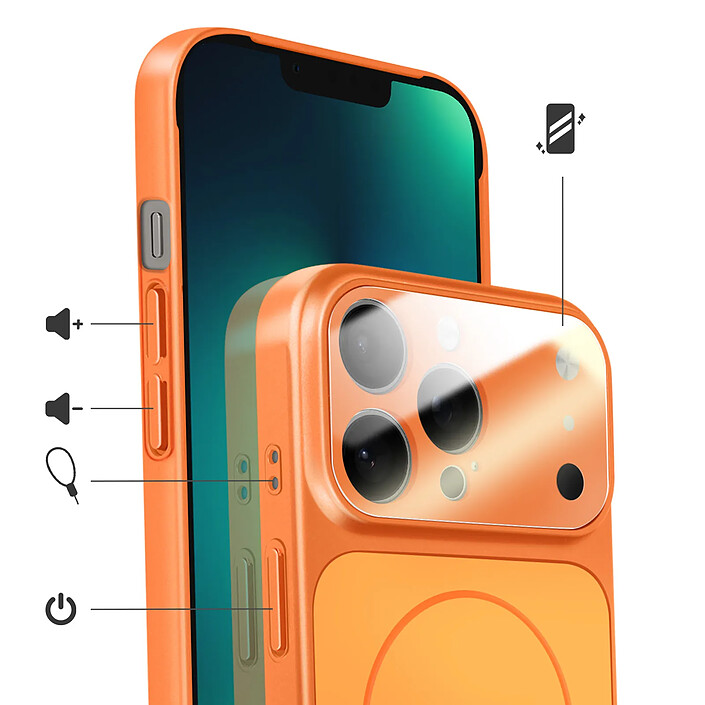 Avis Avizar Coque pour iPhone 13 Pro Max Compatible MagSafe Finition AG Glass Mate