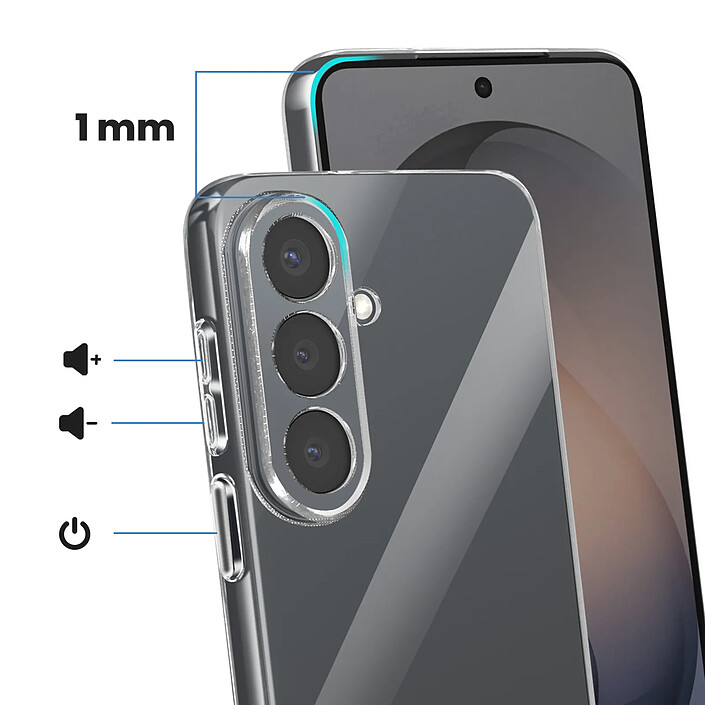 Avis Avizar Coque pour Galaxy S26 Plus en Silicone Souple avec Contour Caméra Surélevé Transparent