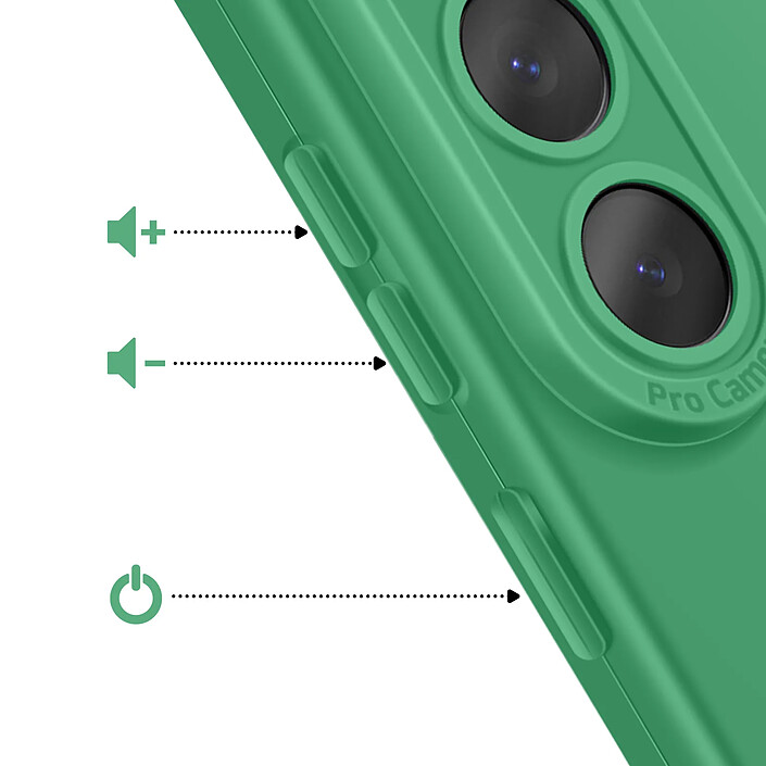 Avis Avizar Coque pour Galaxy S26 Plus en Silicone Souple avec Renfort Bloc Caméra Vert