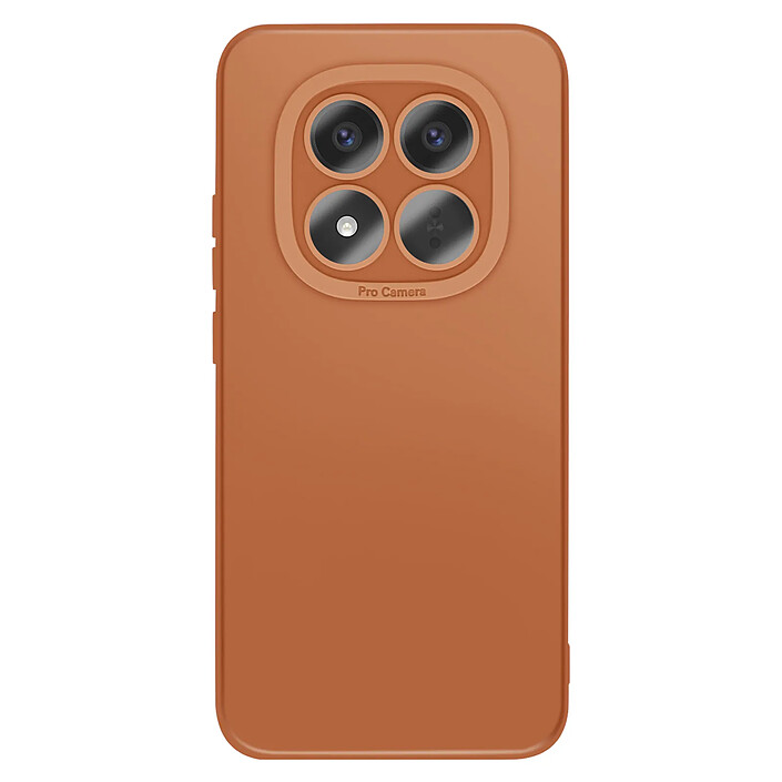 Avizar Coque pour Redmi Note 15 Pro Plus en Silicone Souple avec Renfort Bloc Caméra Marron