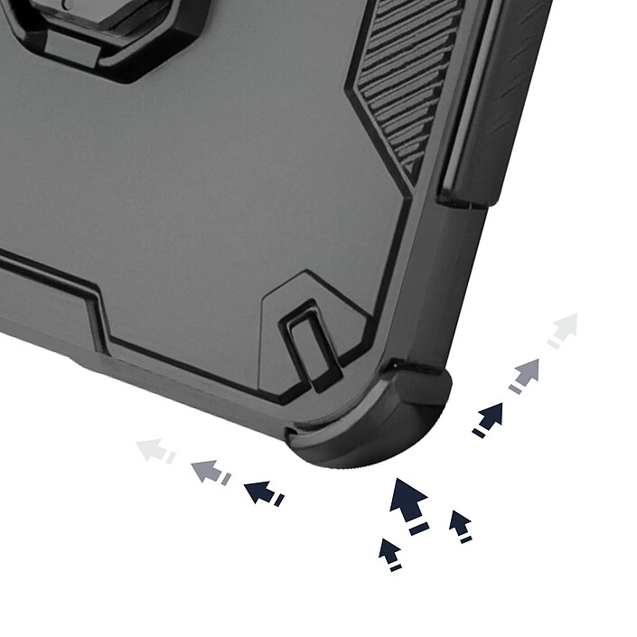 Avizar Coque pour Redmi Note 15 avec Anneau Rotatif et Fonction Support Noir pas cher
