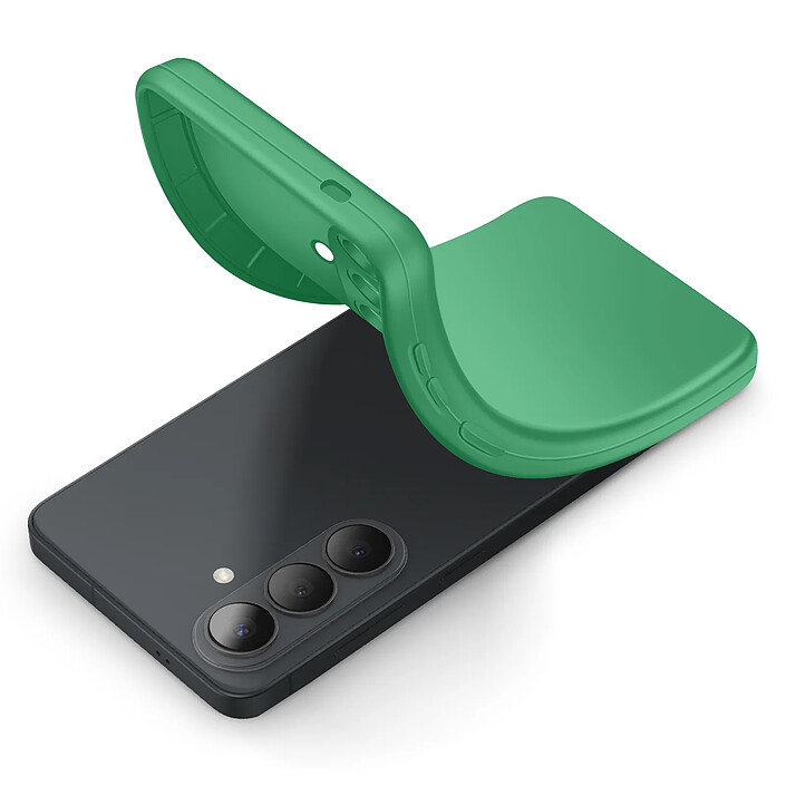 Acheter Avizar Coque pour Galaxy S26 Plus en Silicone Souple avec Renfort Bloc Caméra Vert