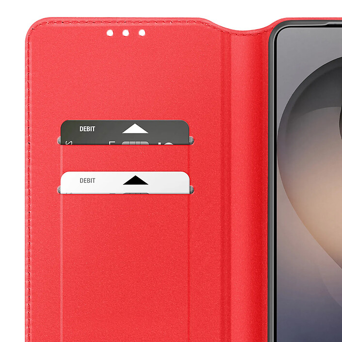 Avizar Étui à Clapet pour Galaxy S26 Ultra Magnétique Fonction Stand Classic Edition Rouge pas cher