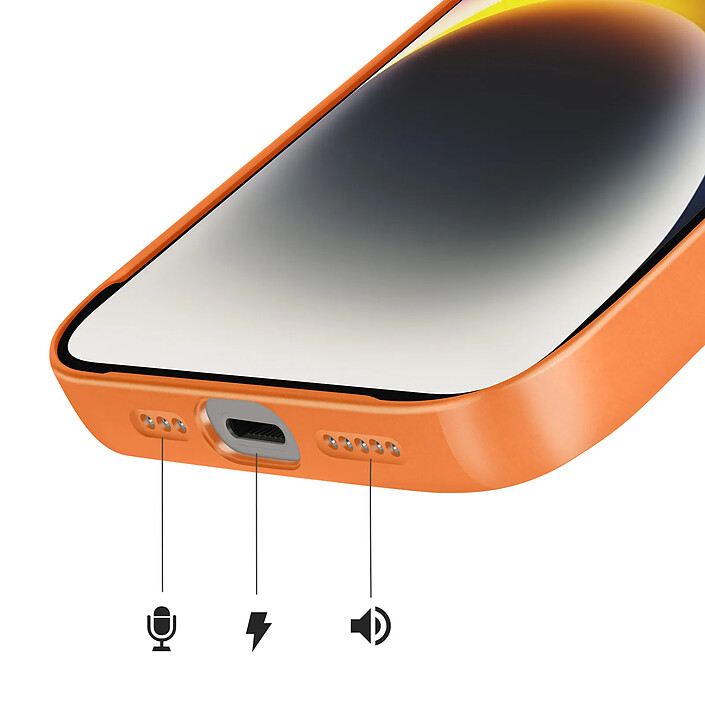 Avizar Coque pour iPhone 14 Compatible MagSafe Finition AG Glass Mate pas cher
