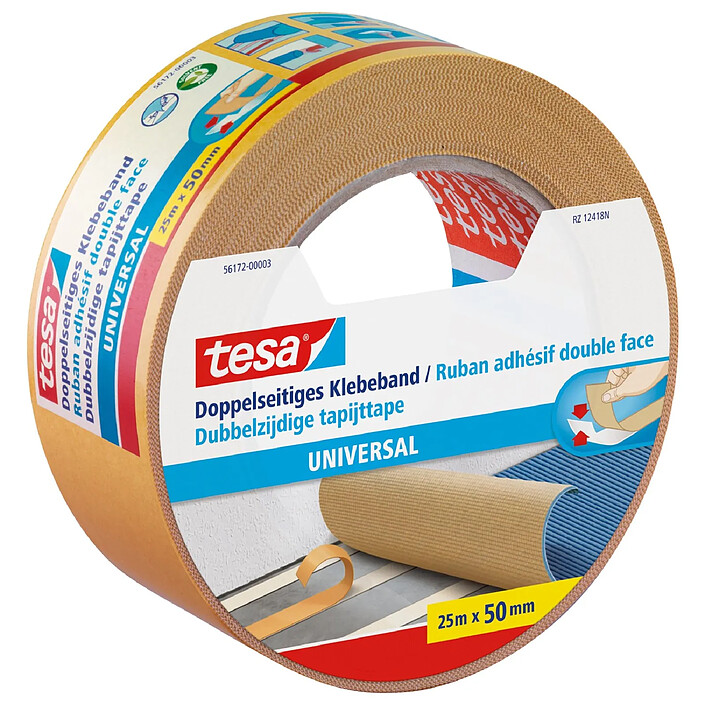 TESA Scotch Tesa Doubleface 50 mm/25 mètres (56172) x 6