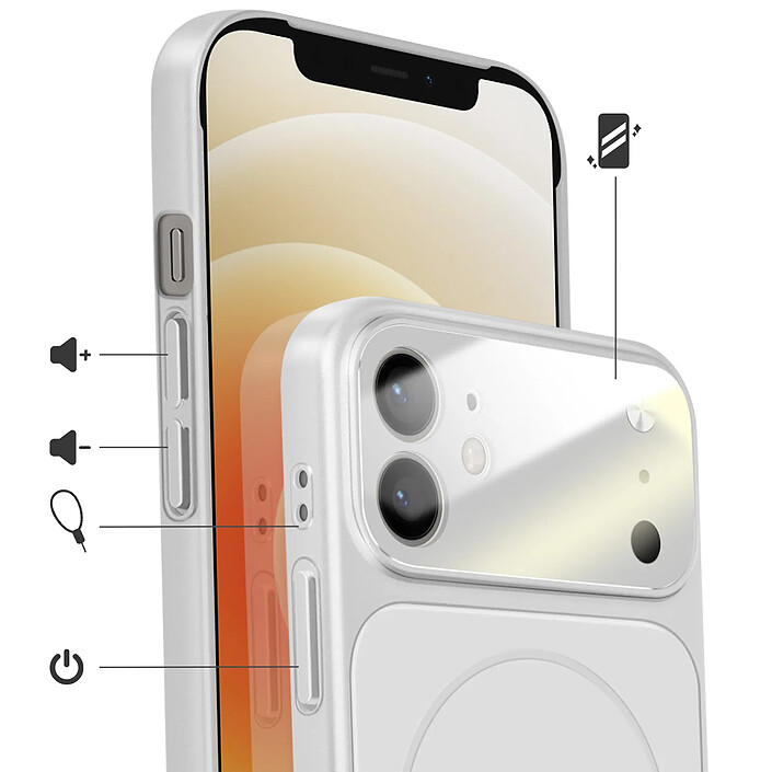 Avis Avizar Coque pour iPhone 12 Compatible MagSafe Finition AG Glass Mate