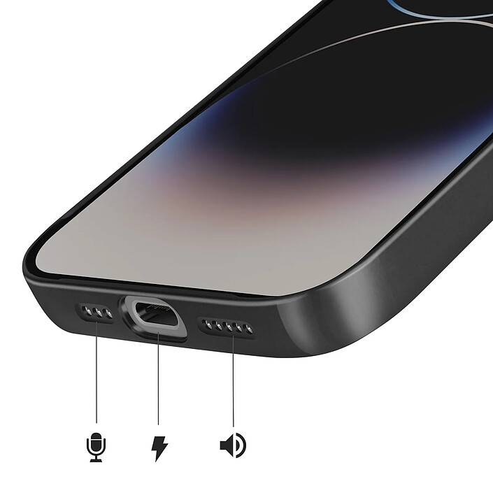 Acheter Avizar Coque pour iPhone 14 Pro Compatible MagSafe Finition AG Glass Mate Noir