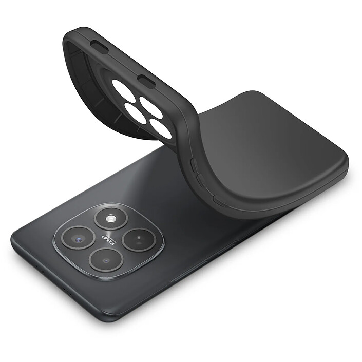 Avizar Coque pour Redmi Note 15 en Silicone Souple avec Renfort Bloc Caméra Noir pas cher