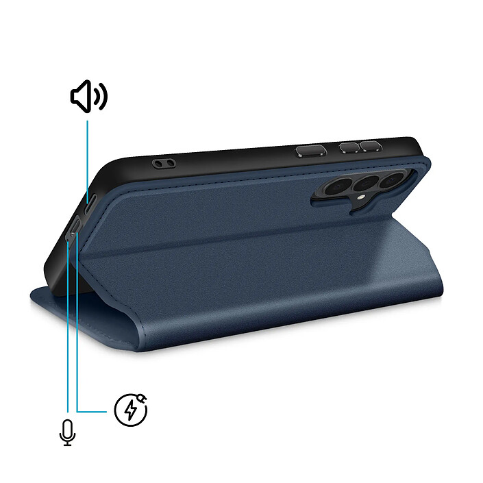 Acheter Avizar Étui à Clapet pour Galaxy S26 Plus Magnétique Fonction Stand Classic Edition Bleu nuit