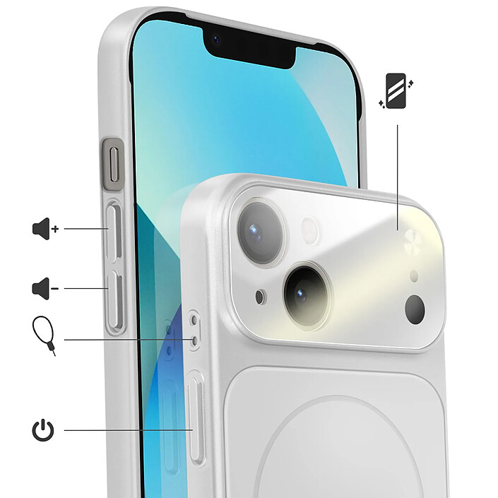 Avis Avizar Coque pour iPhone 13 Compatible MagSafe Finition AG Glass Mate