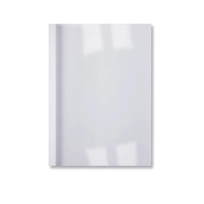 GBC Lot de 100 LinenWeave Plats de couverture thermique 15 mm blanc