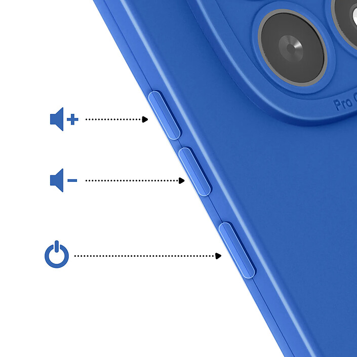 Acheter Avizar Coque pour Redmi Note 15 en Silicone Souple avec Renfort Bloc Caméra Bleu