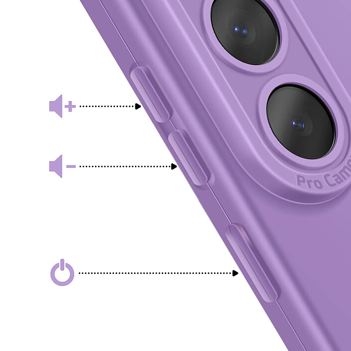 Avis Avizar Coque pour Galaxy S26 Plus en Silicone Souple avec Renfort Bloc Caméra Violet