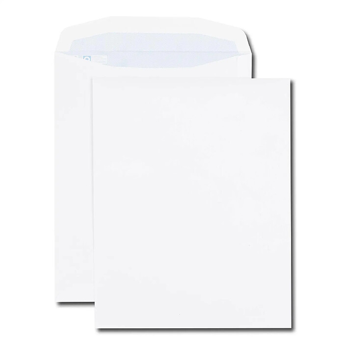 GPV Boite de 250 enveloppes patte trapèze blanches C4 229x324 100 g/m² gommées