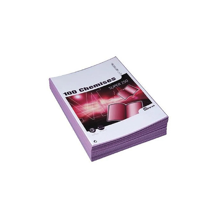 RAINEX Paquet de 100 Chemises SUPER pour dossiers A4, 250 g/m2, violet