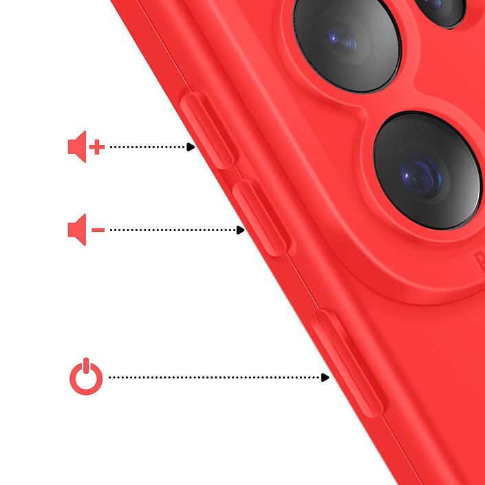 Acheter Avizar Coque pour Galaxy S26 Ultra en Silicone Souple avec Renfort Bloc Caméra