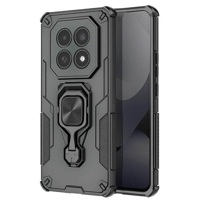 Avizar Coque pour Redmi Note 15 avec Anneau Rotatif et Fonction Support Noir