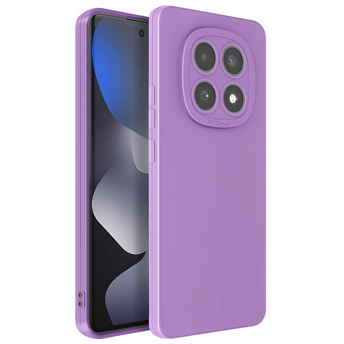 Avizar Coque pour Redmi Note 15 en Silicone Souple avec Renfort Bloc Caméra Violet