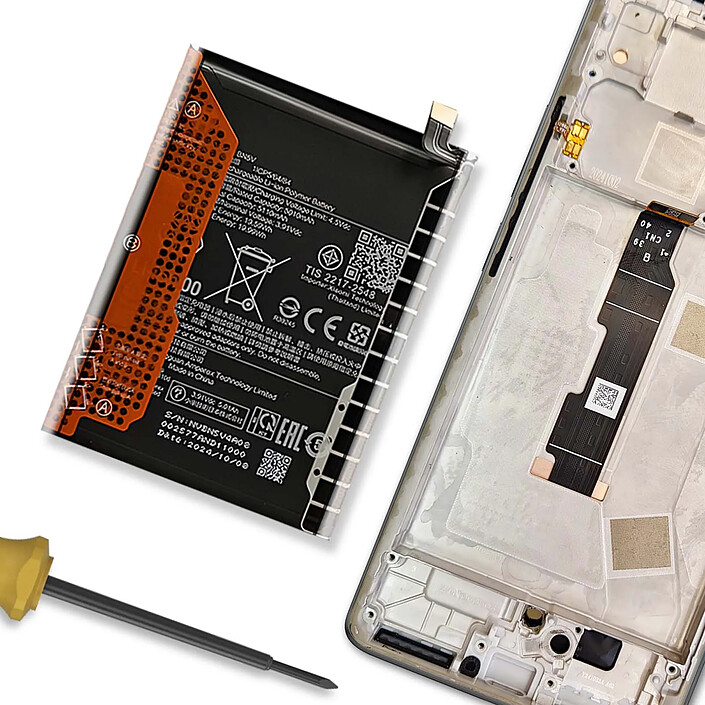 Avis Clappio Batterie Interne pour Redmi Note 14 Pro 5G / Poco X7 5G BN5V 5110 mAh