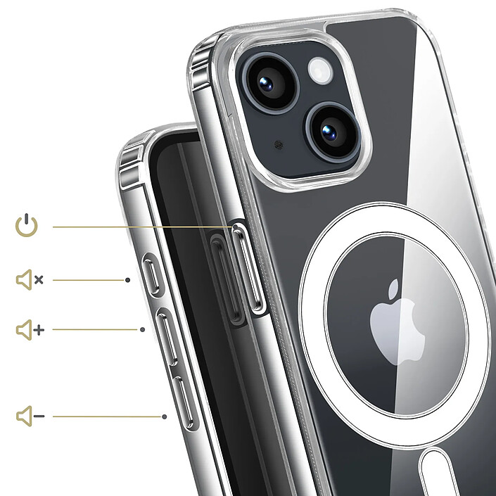 Avis Avizar Coque Magsafe pour iPhone 13 Mini Protection Rigide Antichoc et Transparente Transparent