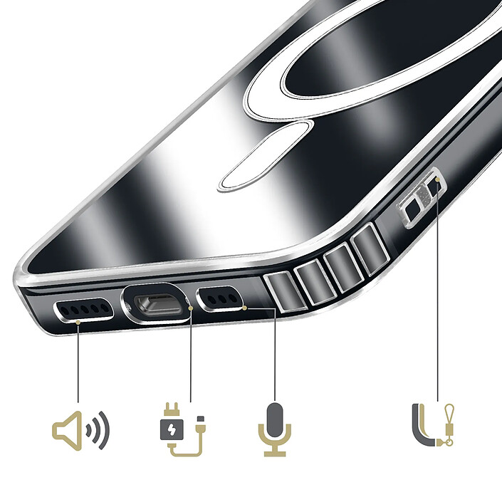 Acheter Avizar Coque Magsafe pour iPhone 13 Mini Protection Rigide Antichoc et Transparente Transparent