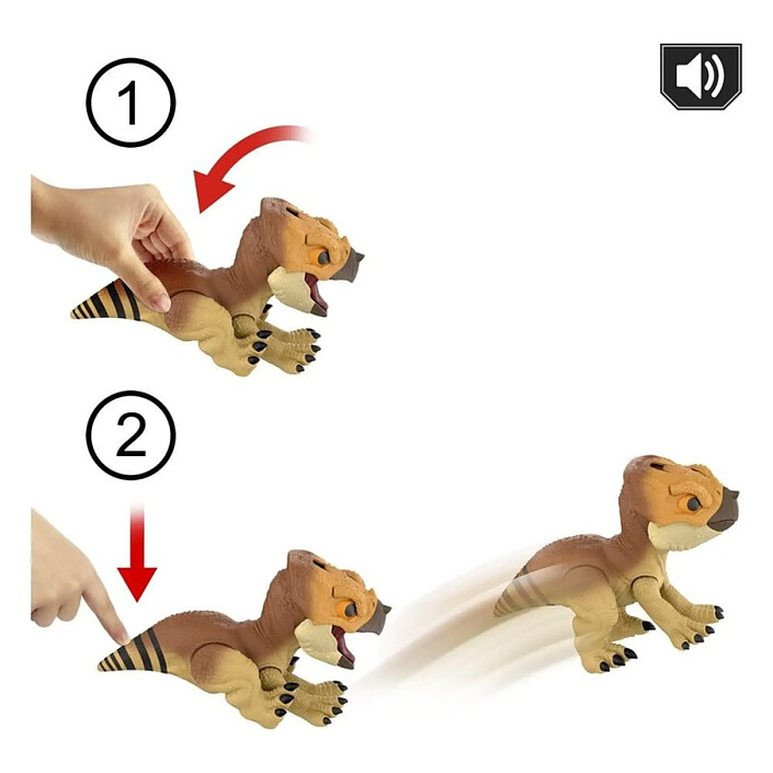 Jurassic World : Renaissance - Figurine interactive Aquilops Dolores 13 cm pas cher