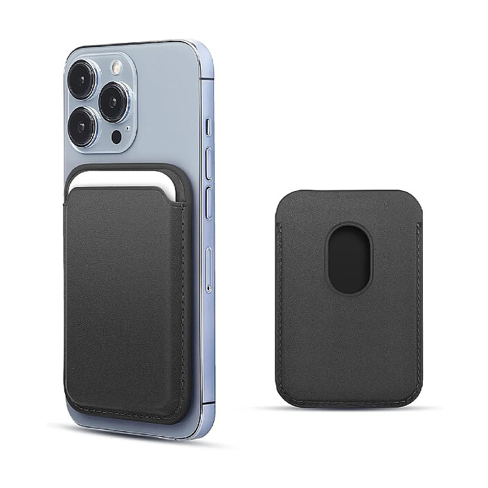 Evetane Porte-Cartes Noir Magnétique Compatible MagSafe , Supporte 3 Cartes,Blocage RFID