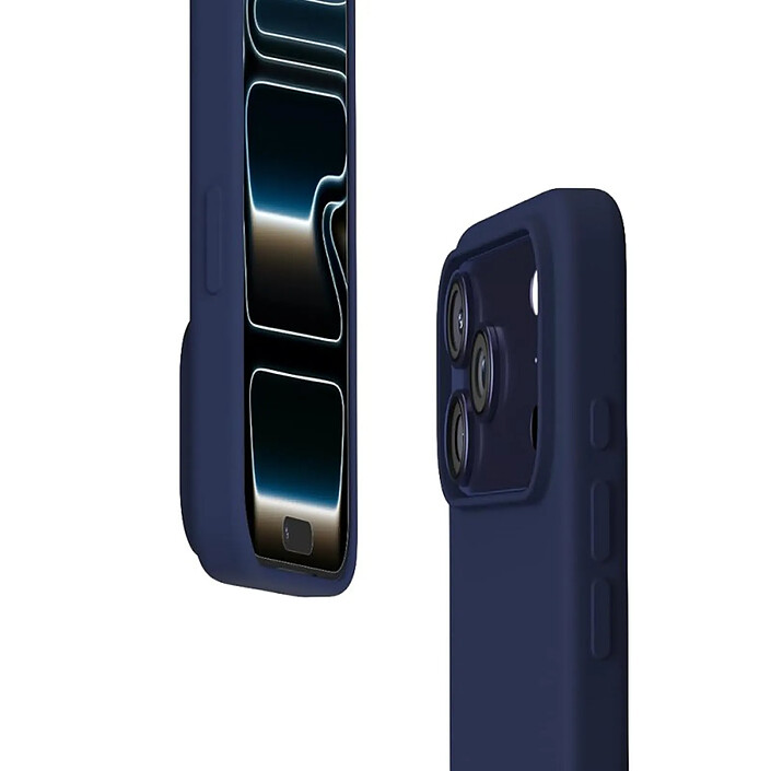 Avis Evetane Coque iPhone 17 Pro Max Silicone liquide Bleue + 2 Vitres en Verre trempé Protection écran Antichocs