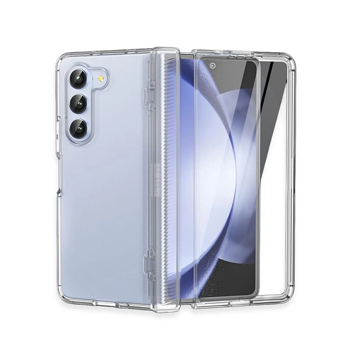Acheter Evetane Coque Samsung Galaxy Z Fold 5 Anti-Chocs avec Bords Renforcés en silicone transparente Motif
