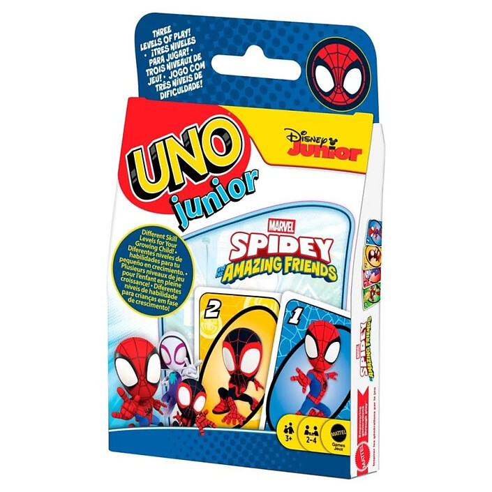 UNO - Jeu de cartes UNO Junior Spidey & His Amazing Friends pas cher
