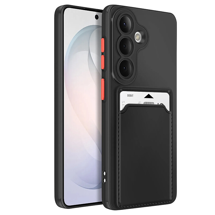 Avizar Coque pour Galaxy S26 avec Porte-carte et Protection Caméra Anti-rayures Noir