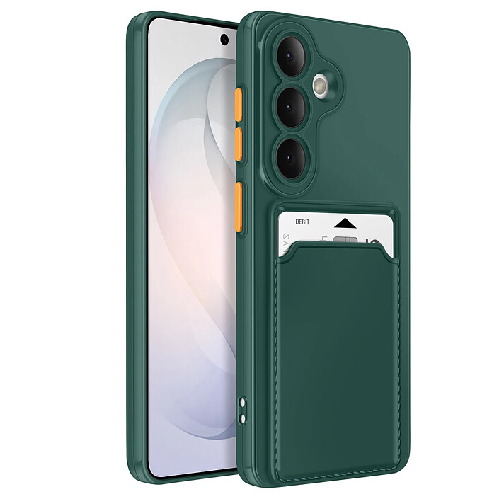 Avizar Coque pour Galaxy S26 avec Porte-carte et Protection Caméra Anti-rayures Vert