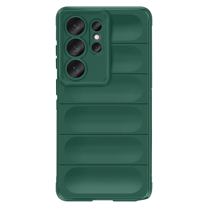 Amorus Coque pour Galaxy S26 Ultra Souple Antichoc Compatible Recharge Sans Fil Qi Vert
