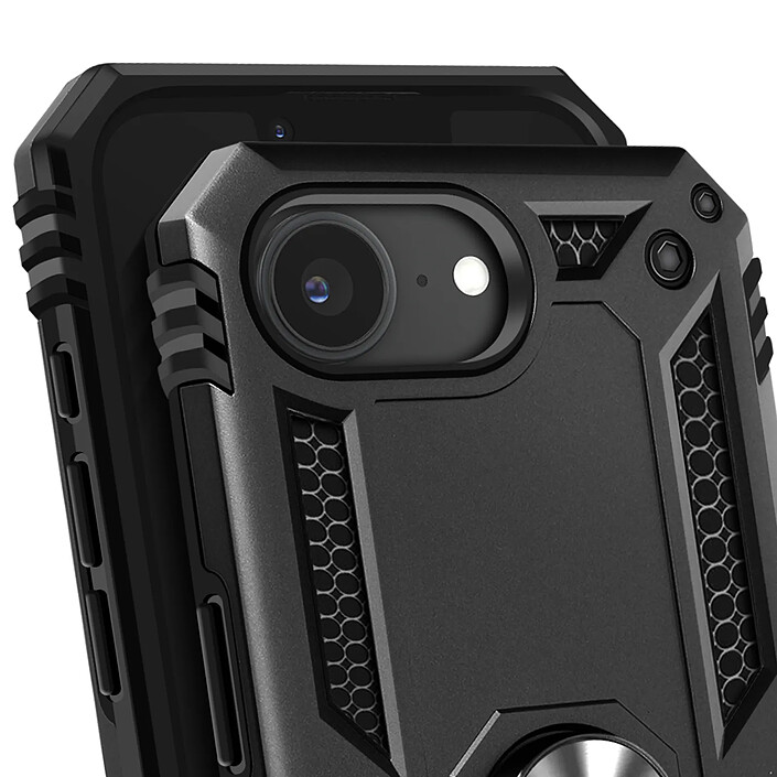 Acheter Avizar Coque pour iPhone 17e Antichoc avec Anneau Magnétique Rotatif Noir