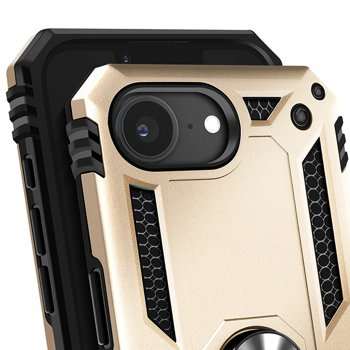 Acheter Avizar Coque pour iPhone 17e Antichoc avec Anneau Magnétique Rotatif Dorée