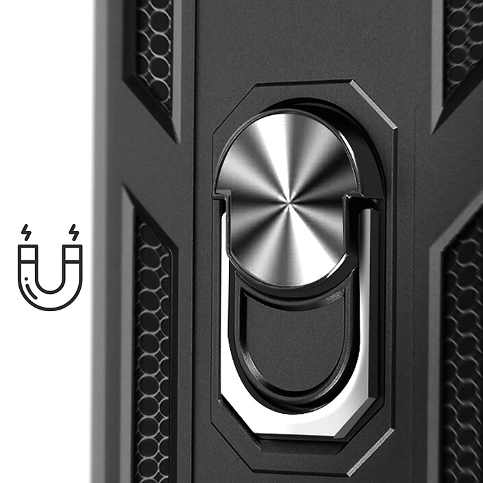 Avis Avizar Coque pour iPhone 17e Antichoc avec Anneau Magnétique Rotatif Noir