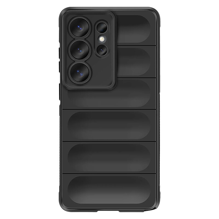 Amorus Coque pour Galaxy S26 Ultra Souple Antichoc Compatible Recharge Sans Fil Qi Noir