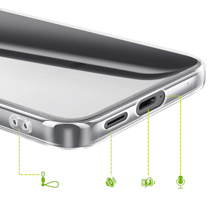 Mayaxess Coque pour Galaxy S25 FE avec Protection d'Écran en Verre Trempé Transparent pas cher