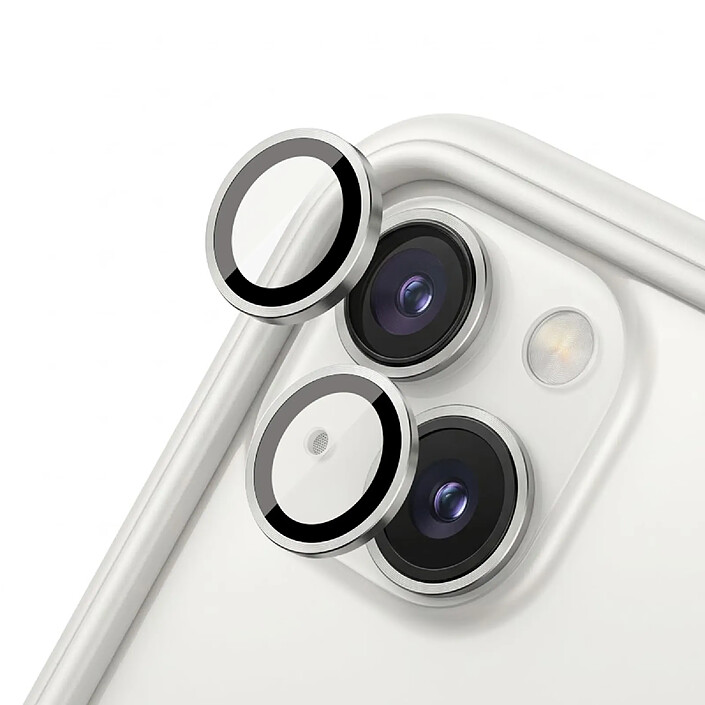 Rhinoshield Protection d'Objectif Caméra pour iPhone 14 / 14 Plus Anti-Rayures Argent