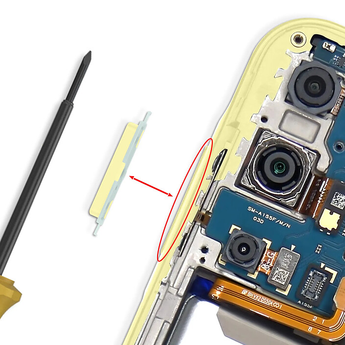 Acheter Clappio Bouton Volume de Remplacement pour Galaxy A15 4G