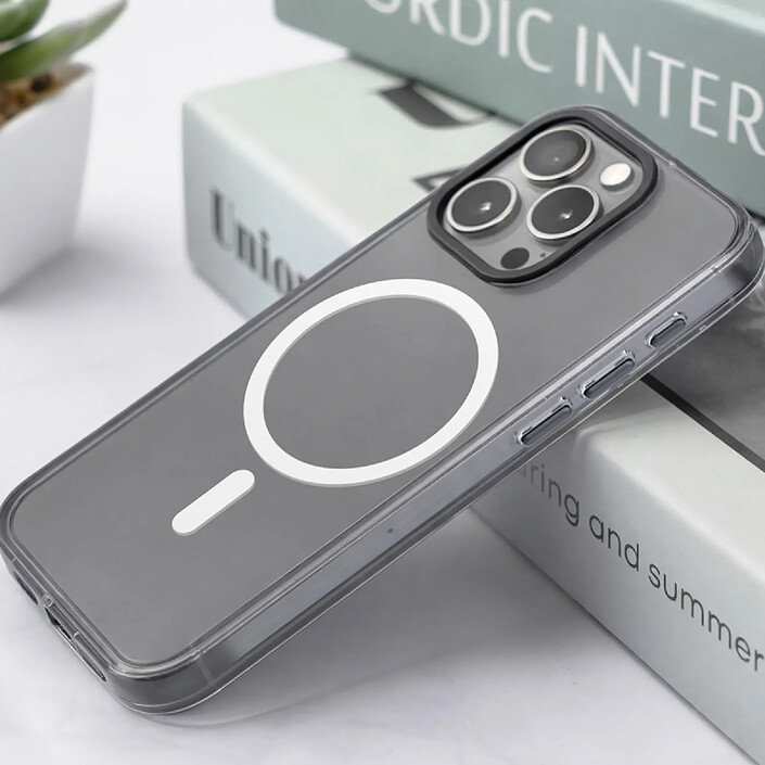 Acheter Rhinoshield Coque MagSafe pour iPhone 15 Pro Max Série JellyTint Antichoc Ultra Résistant Noir transparent