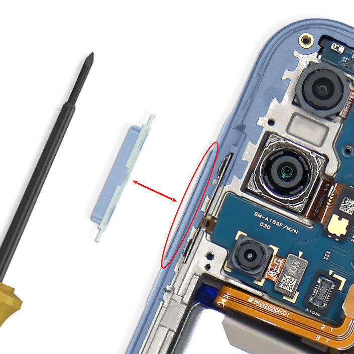 Acheter Clappio Bouton Volume de Remplacement pour Galaxy A15 4G