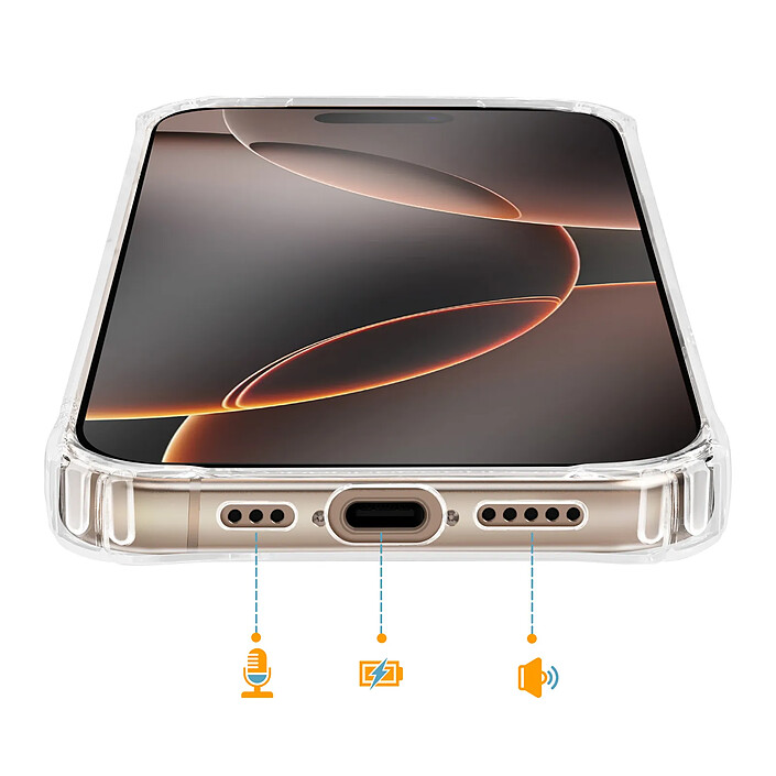 Acheter Avizar Coque pour iPhone 16 Pro Max avec Porte-cartes Intégré et Coins Renforcés Transparent