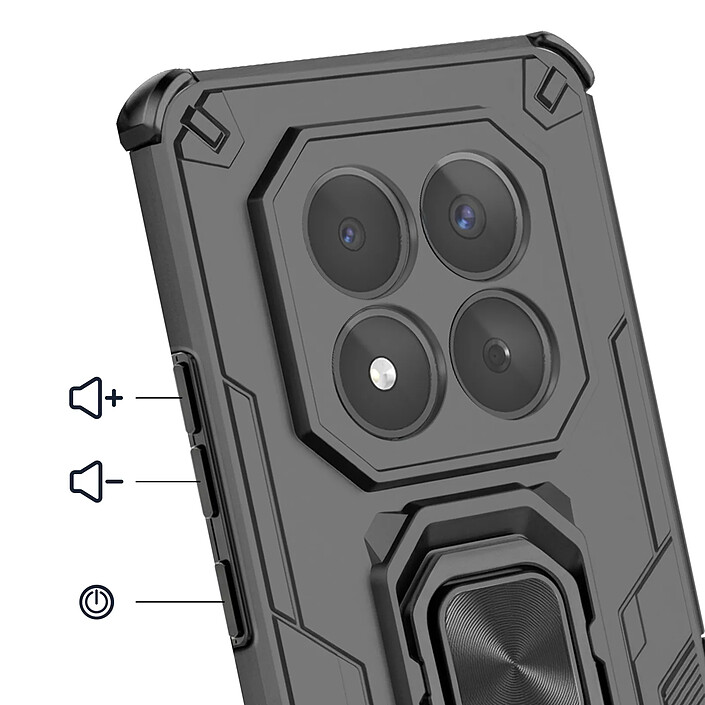 Avis Avizar Coque pour Redmi Note 15 Pro 5G avec Anneau Rotatif et Fonction Support Noir