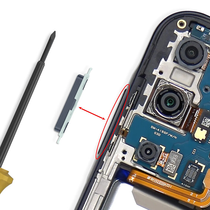 Acheter Clappio Bouton Volume de Remplacement pour Galaxy A15 4G